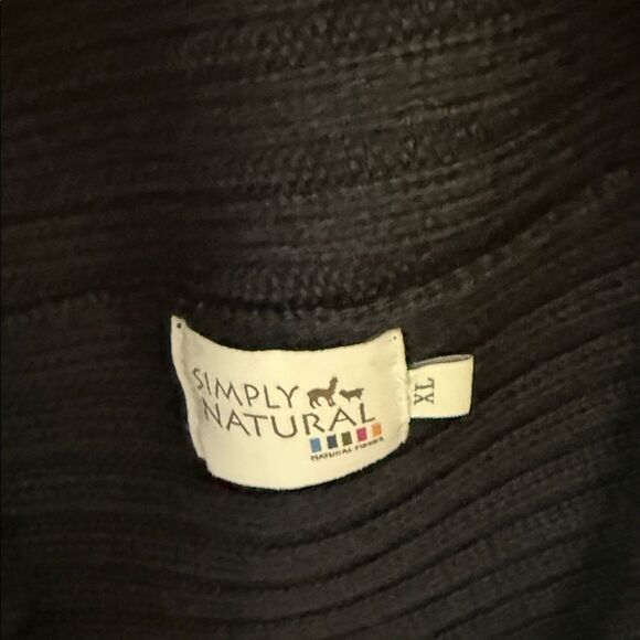 Simply Natural Alpaca Made In Peru Round Sweater Cardigan XL - Picture 7 of 8